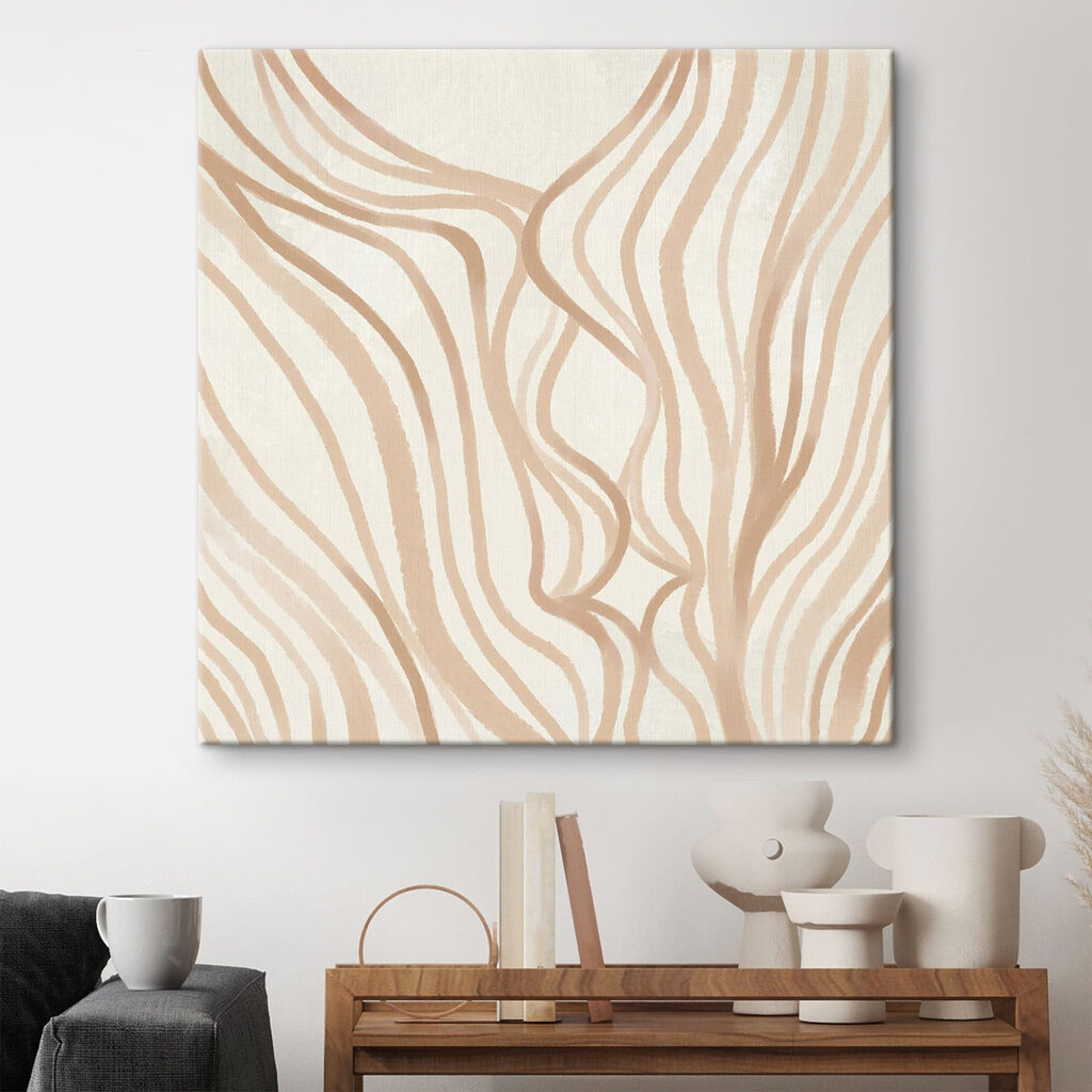 Flowing lines in soft neutral tones Flowing lines in soft neutral tones