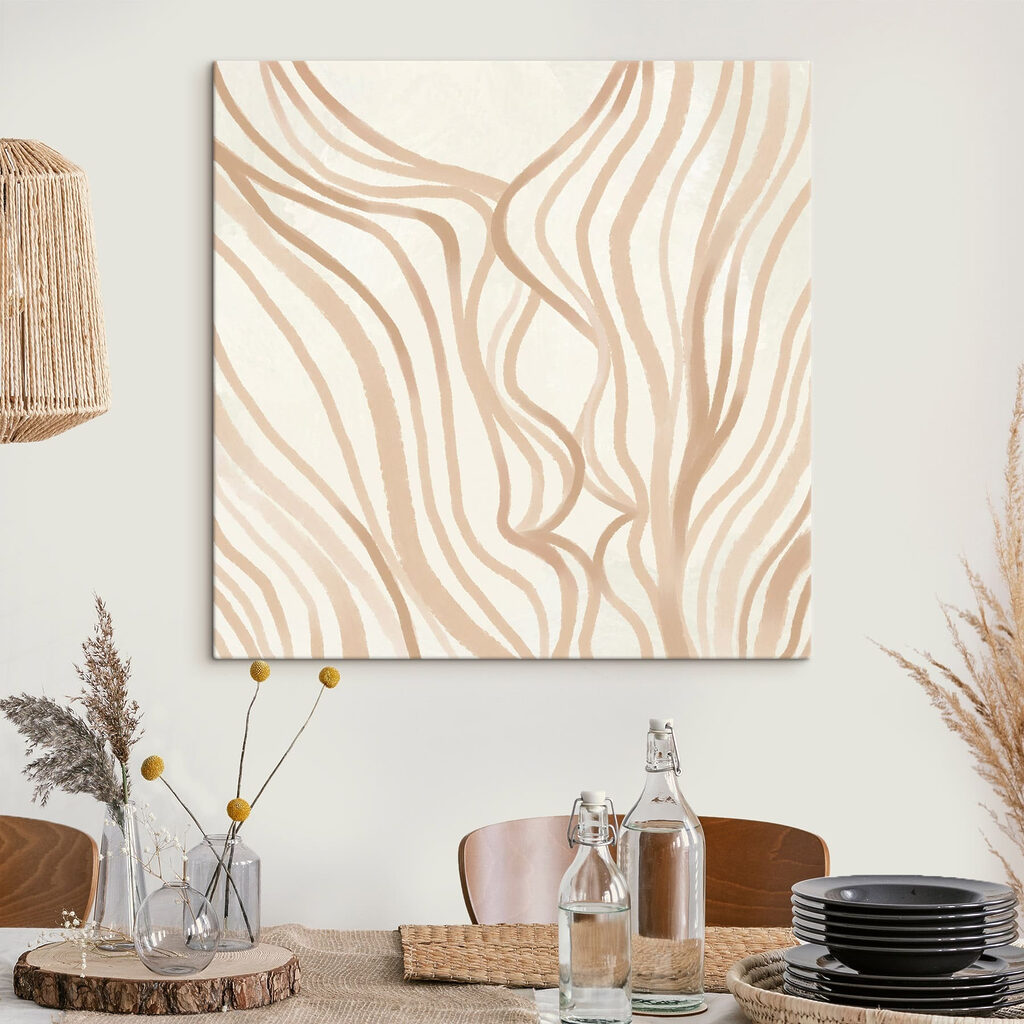 Flowing lines in soft neutral tones Flowing lines in soft neutral tones