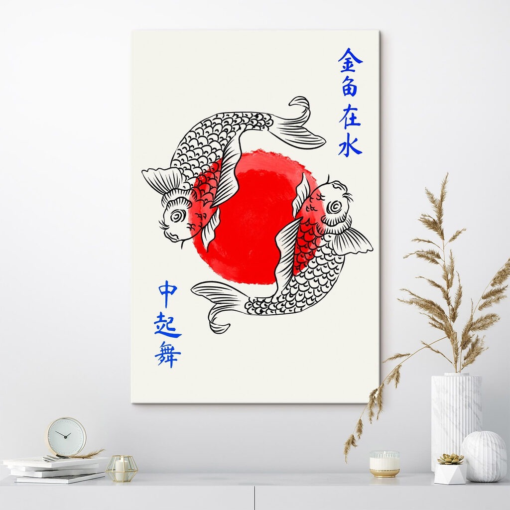 Drawing of two fish