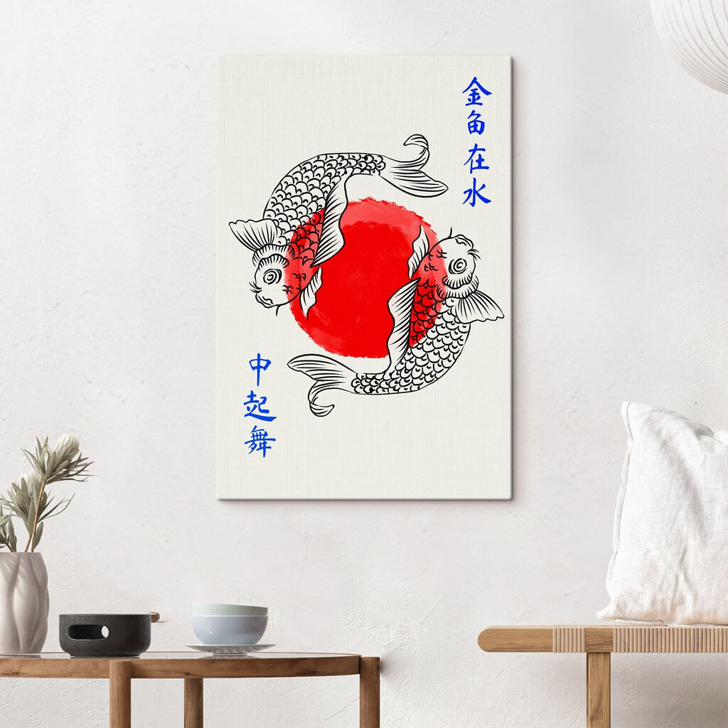 Drawing of two fish