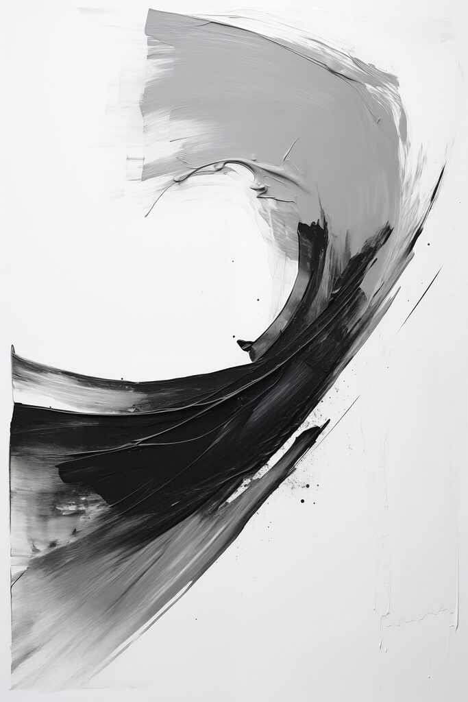 Black and white painting