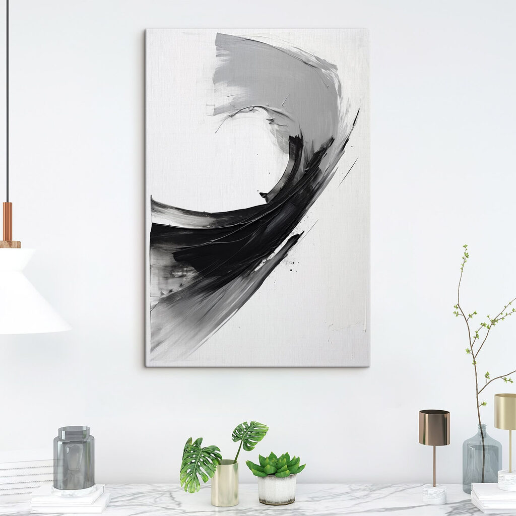 Black and white painting