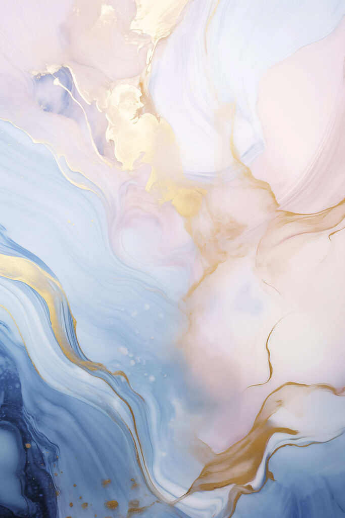 Flowing hues of soft pastels
