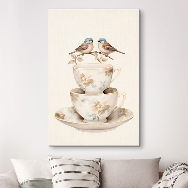 Two birds on a teacup Two birds on a teacup