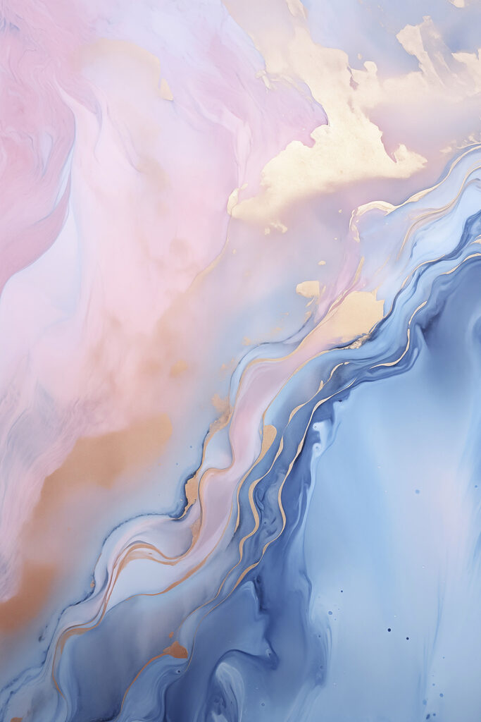 Serene swirls of color and movement Serene swirls of color and movement
