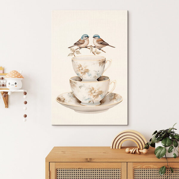 Two birds on a teacup Two birds on a teacup