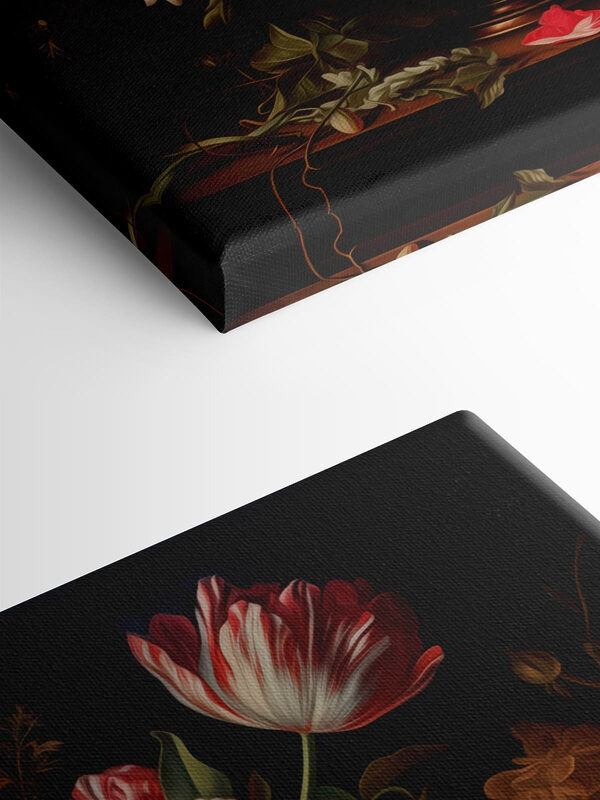 Painting of flowers in a vase