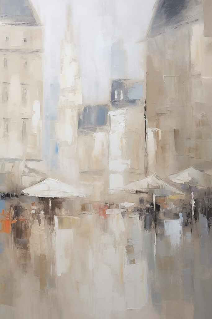 Painting of a city