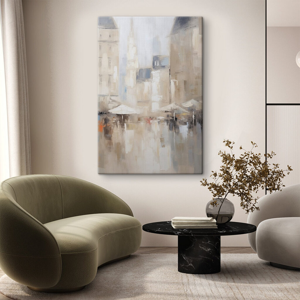Painting of a city