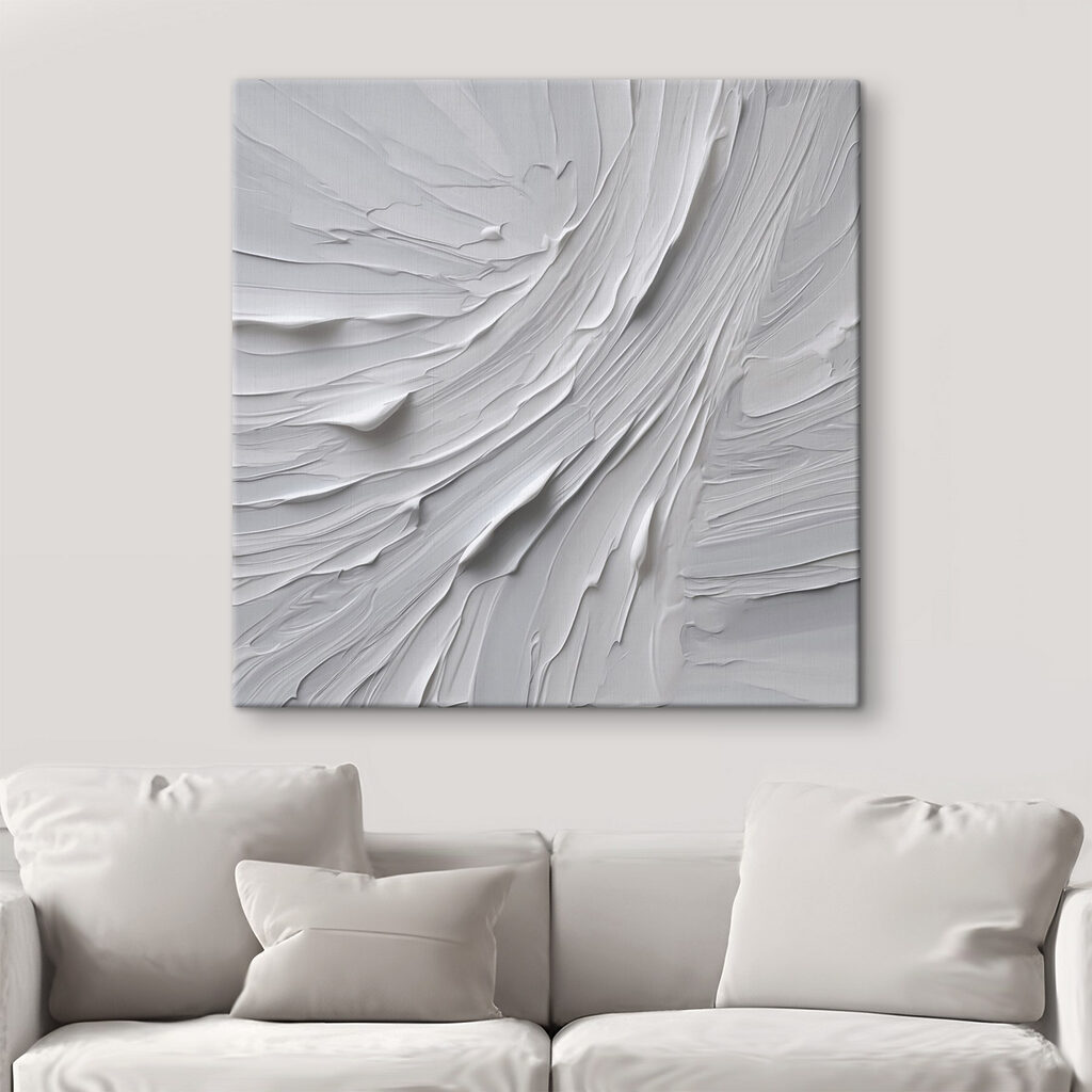 Soft waves of textured paint strokes