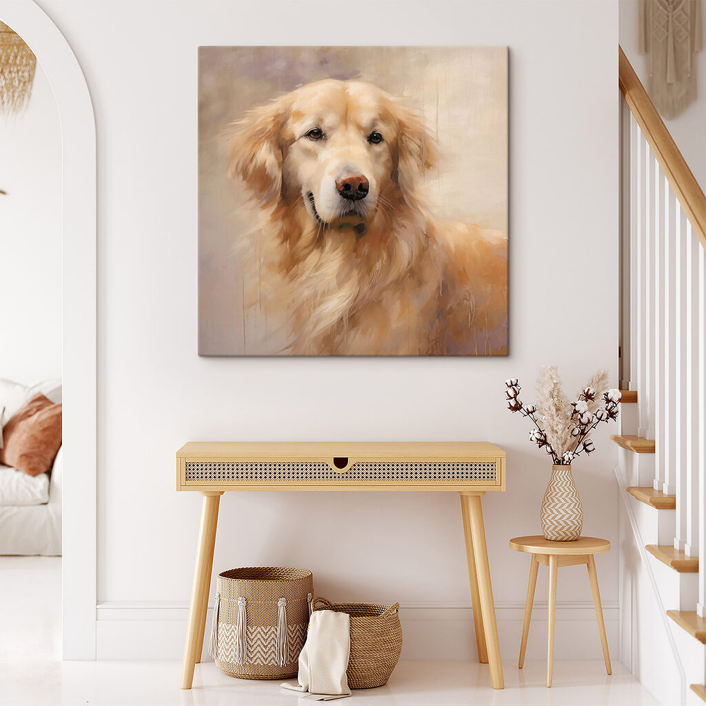 Happy pup with soulful eyes