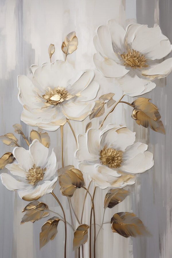 Delicate blooms in serene colors