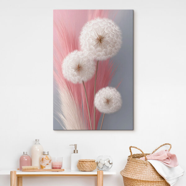 Group of white fluffy flowers
