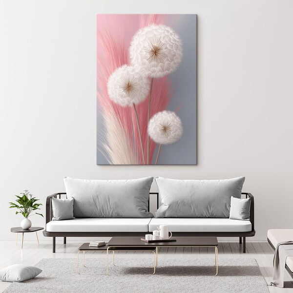 Group of white fluffy flowers