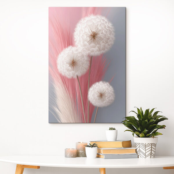 Group of white fluffy flowers