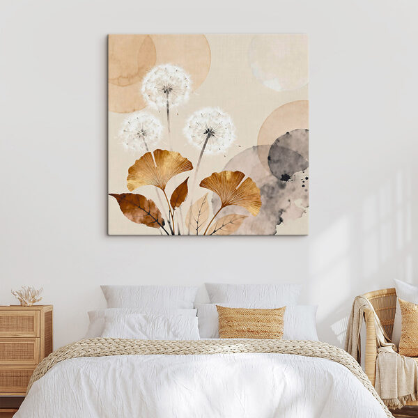 Delicate blooms on soft tones