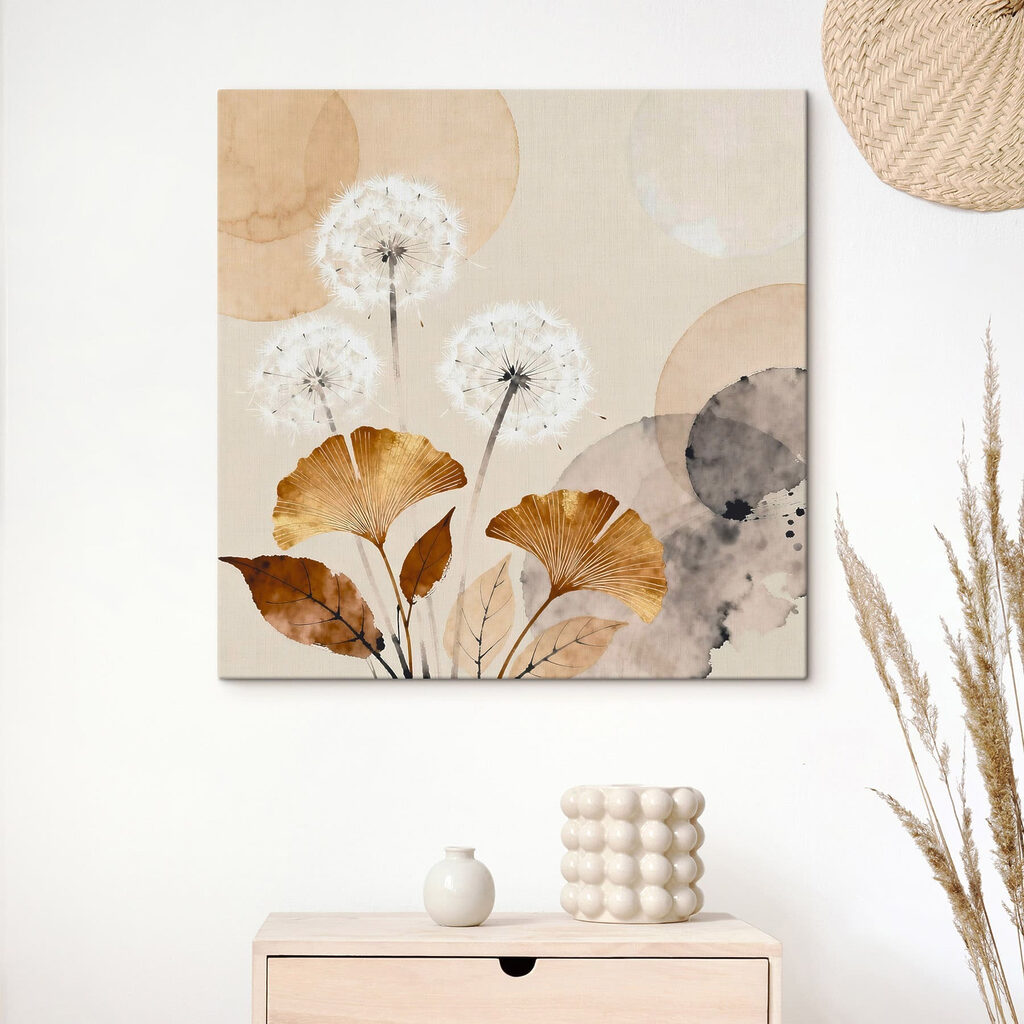 Delicate blooms on soft tones