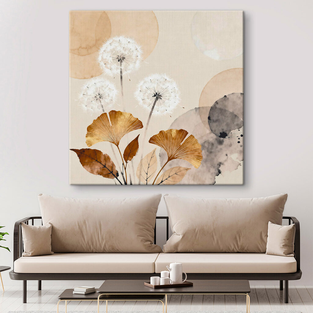 Delicate blooms on soft tones