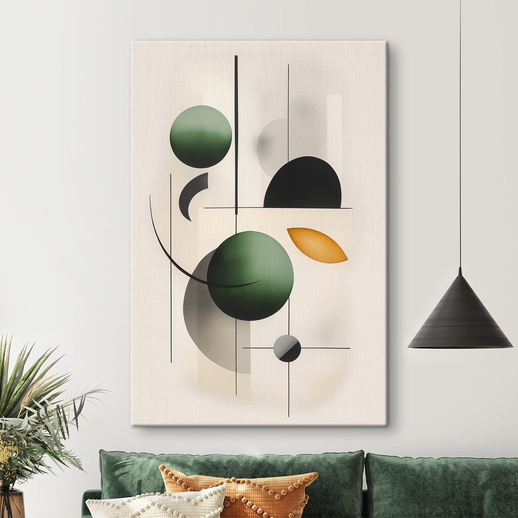 Abstract shapes in harmonious balance