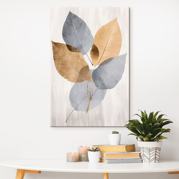 Group of leaves on a white background