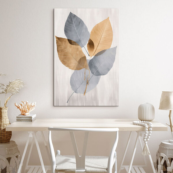 Group of leaves on a white background
