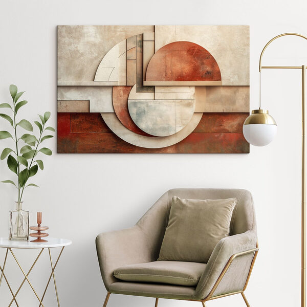 Abstract shapes in warm tones Abstract shapes in warm tones