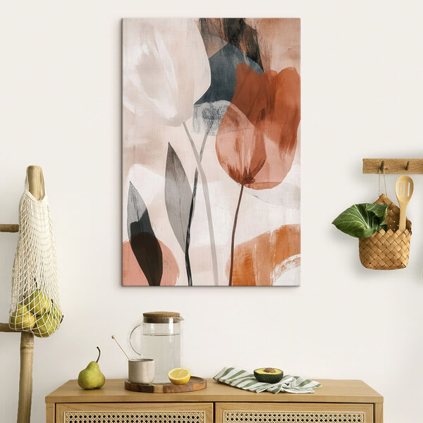 Painting of flowers with different colors
