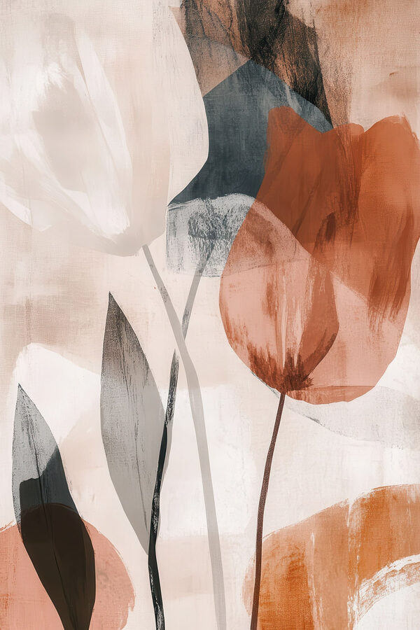 Painting of flowers with different colors