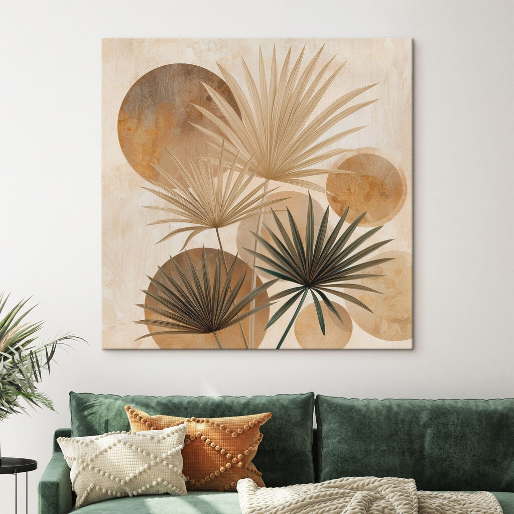 Group of leaves with circles and dots Group of leaves with circles and dots