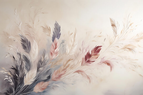 Painting of feathers Painting of feathers