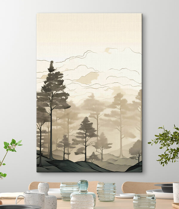 Group of trees in a forest
