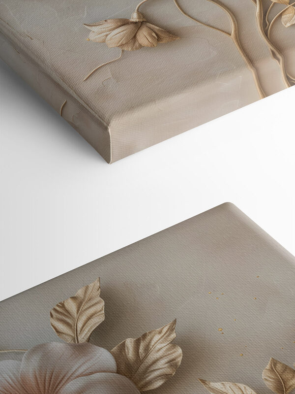 Wall decoration with flowers and leaves Wall decoration with flowers and leaves