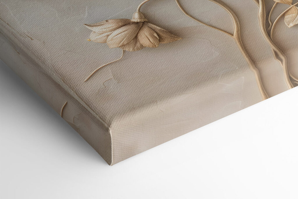 Wall decoration with flowers and leaves Wall decoration with flowers and leaves