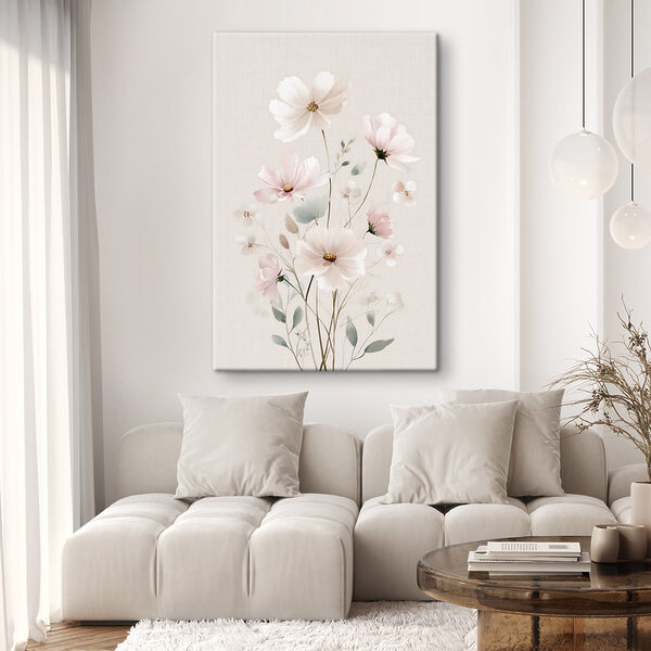 Delicate blooms in soft pastel hues Delicate blooms in soft pastel hues