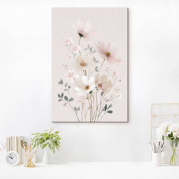 Delicate blooms in soft pastel hues Delicate blooms in soft pastel hues