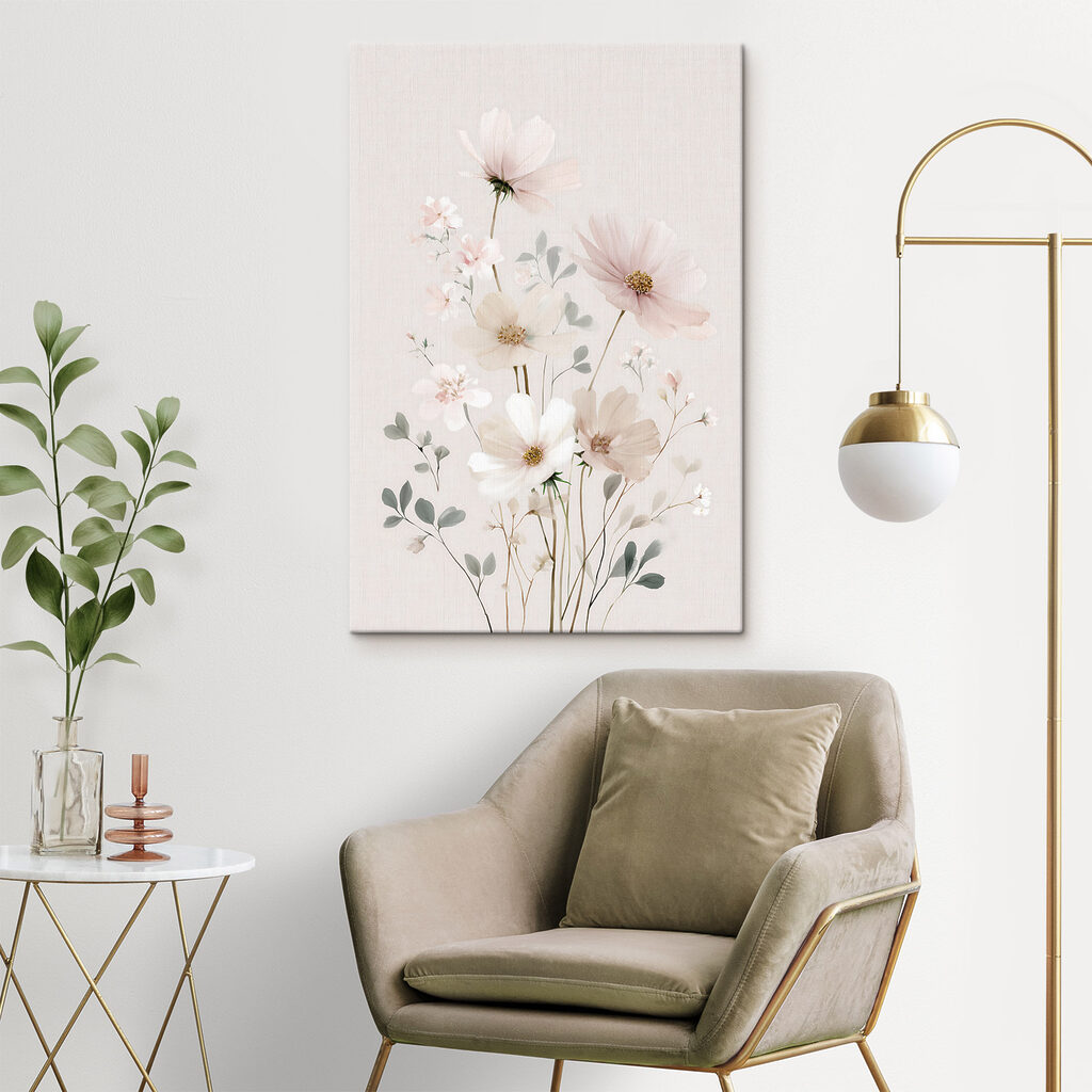 Delicate blooms in soft pastel hues Delicate blooms in soft pastel hues