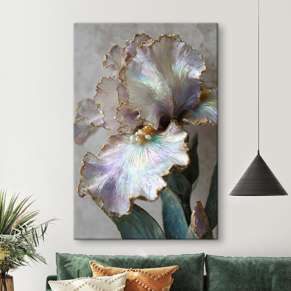 - Elegant floral arrangement with unique colors - Elegant floral arrangement with unique colors