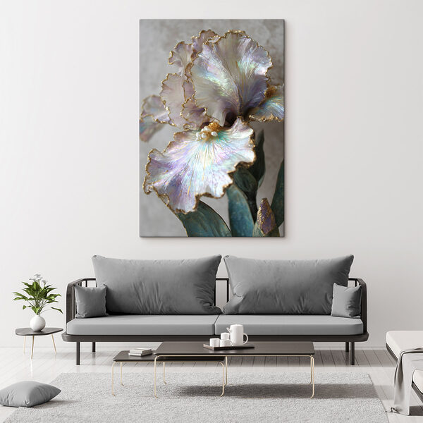 - Elegant floral arrangement with unique colors - Elegant floral arrangement with unique colors