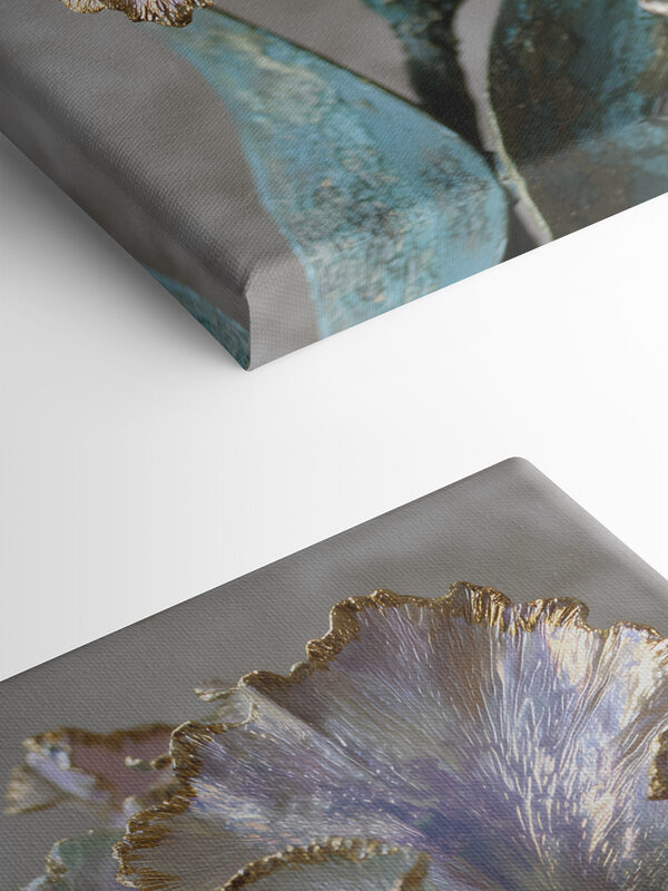 Elegant flower sculpture with soft hues Elegant flower sculpture with soft hues