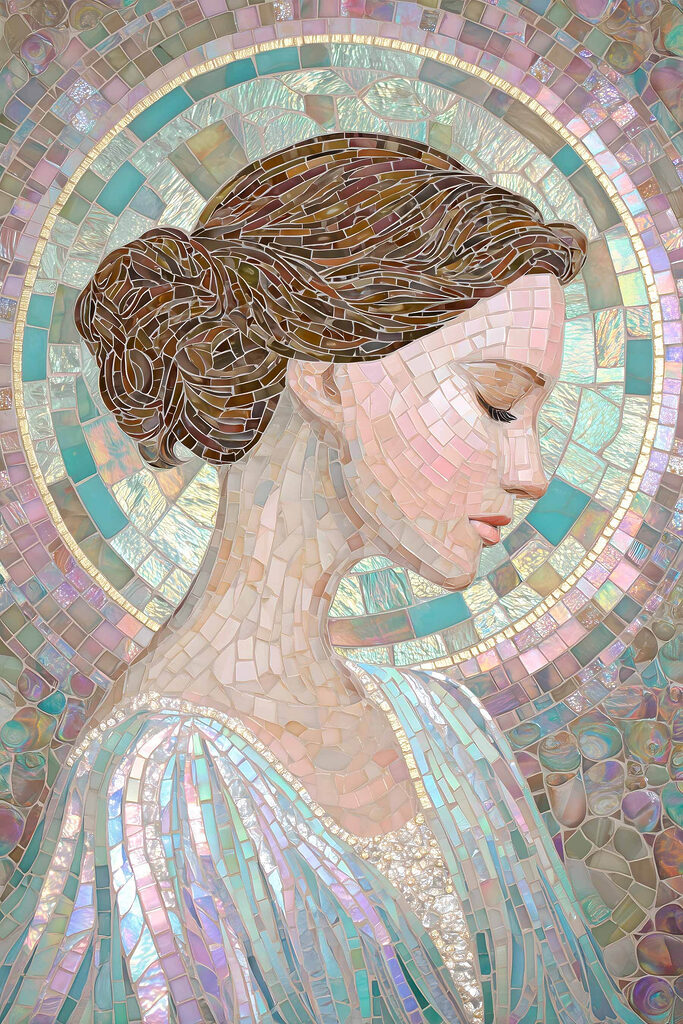 Mosaik einer Frau
