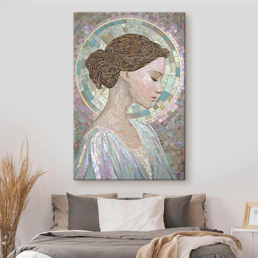 Mosaic of a woman