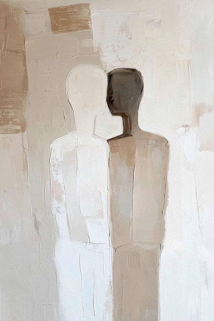 Painting of two people Painting of two people