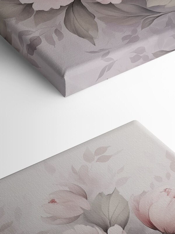 Painting of flowers on a white background Painting of flowers on a white background