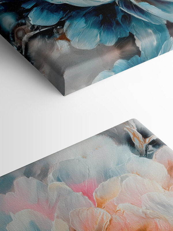 Vibrant blooms in soft pastel tones