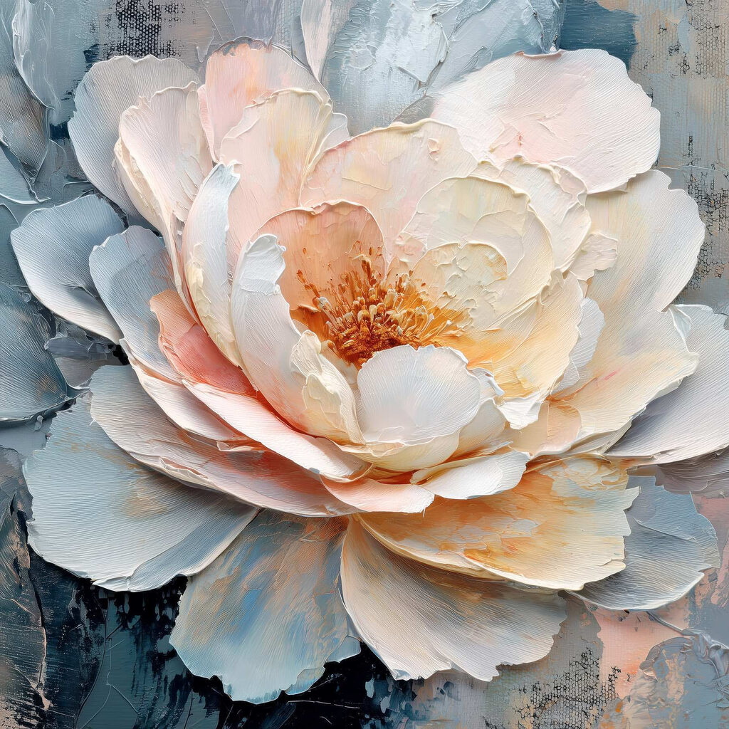 Delicate bloom in soft pastel hues Delicate bloom in soft pastel hues