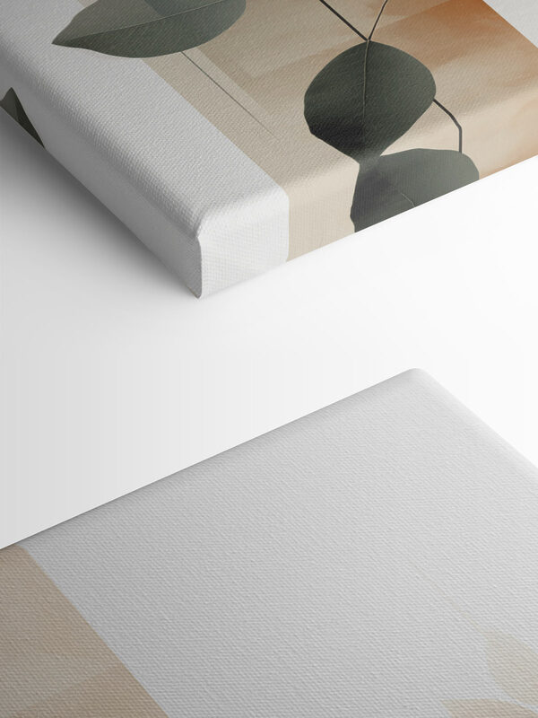 Serene botanical composition in soft hues