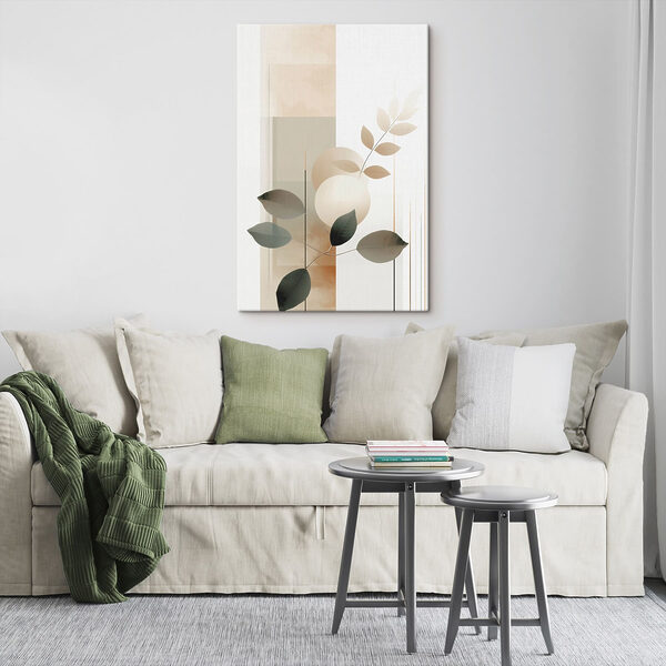 Serene botanical composition in soft hues