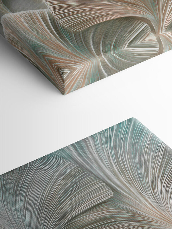 Delicate leaves in soft hues