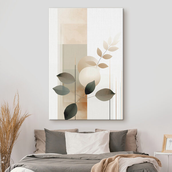 Serene botanical composition in soft hues