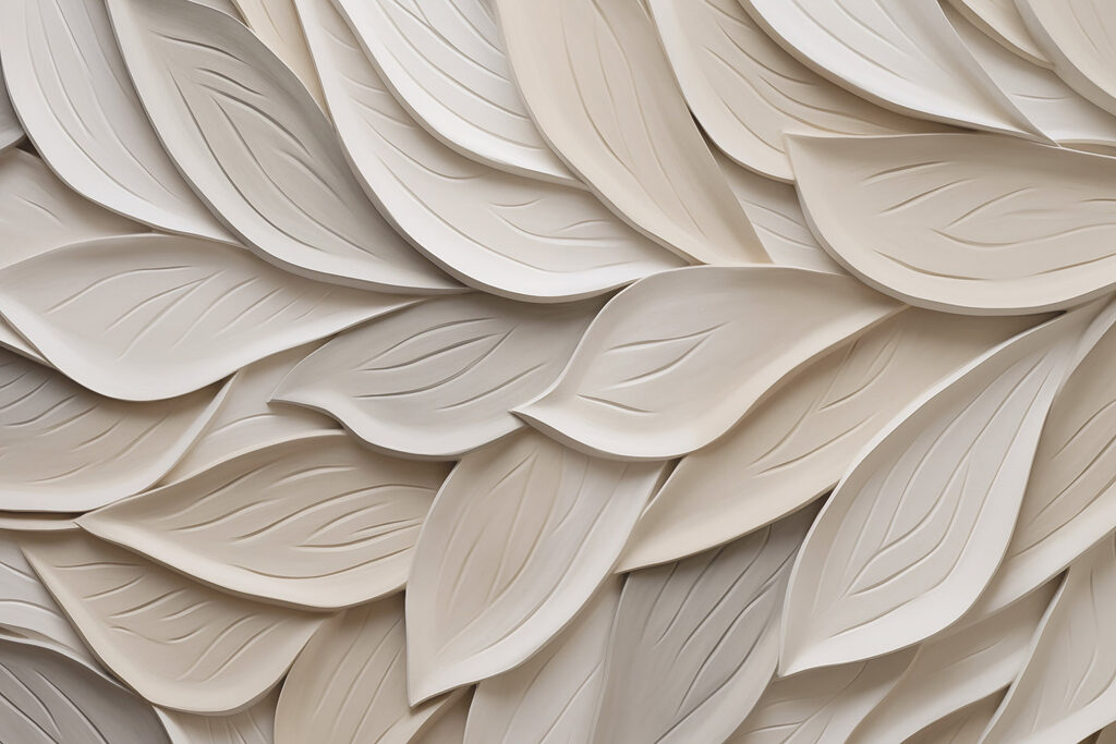 Intricate layers of stylized leaves Intricate layers of stylized leaves